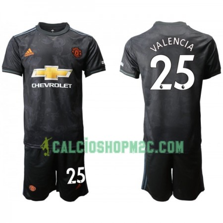 Manchester United VALENCIA 25 Bambino Maglia Terza 2019/2020 Manica Corta (+ Pantaloncini)